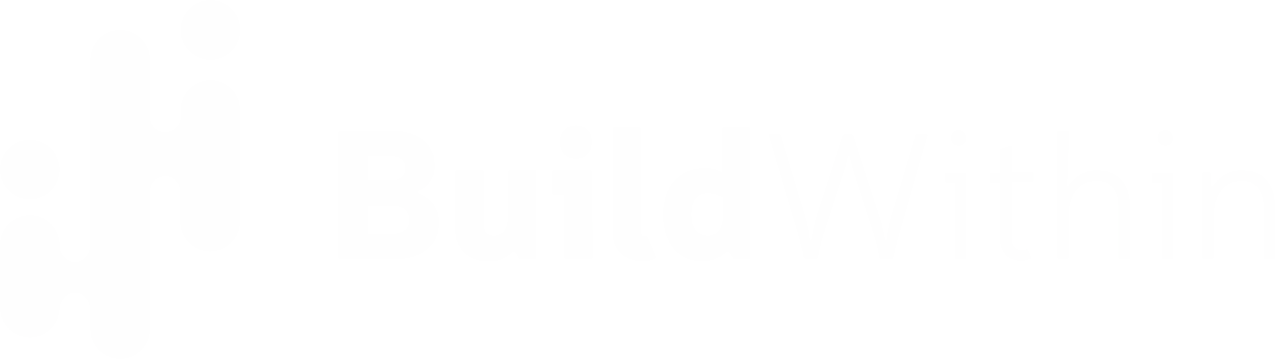build within white logo